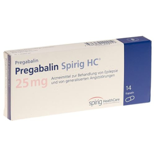 Prégabaline Spirig HC Kaps 25 mg 14 pcs