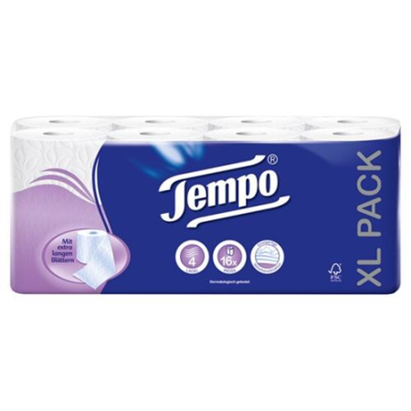 Introducing Tempo Toilet Paper White 4-Layered 120 Sheets 16 PCS