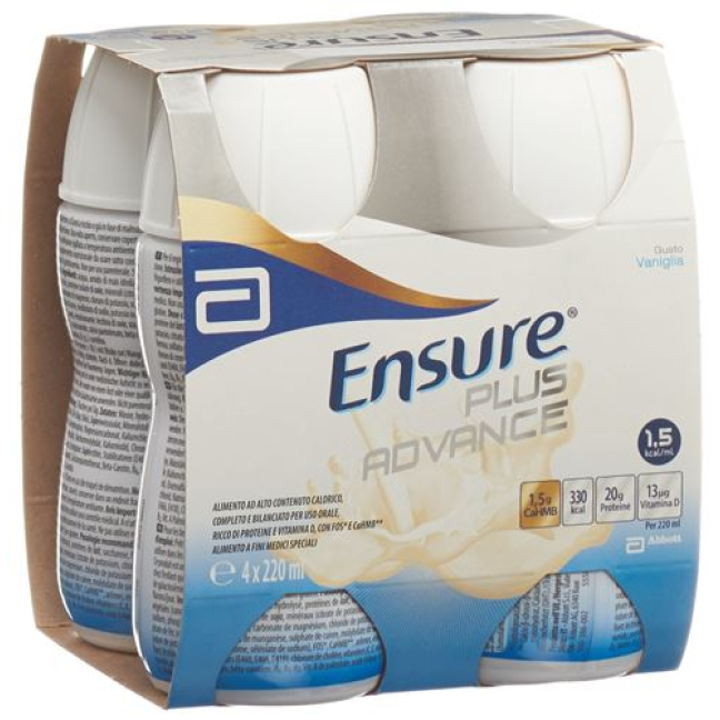 Sữa Ensure Plus Advance hương vani 4 x 220 ml