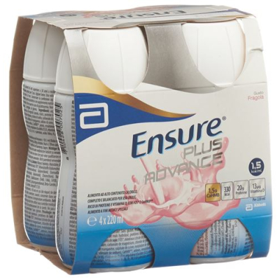 Ensure plus advance strawberry 4 x 220 មីលីលីត្រ