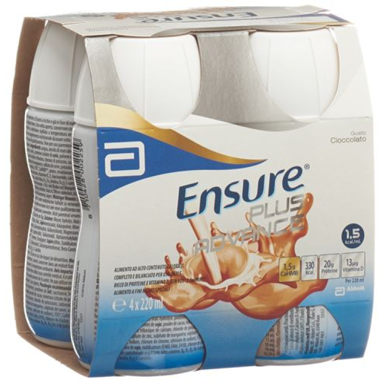 Ensure Plus Advance Schokolade 4 x 220 ml