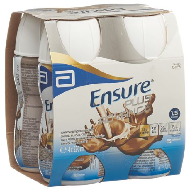 Cà phê sữa Ensure Plus 4 x 220 ml