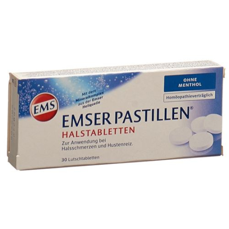 Emser without menthol - Throat Tablets for Sore Throat and Cough Irritation
