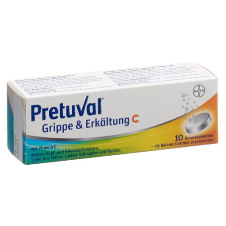 Pretuval Flu and Cold Brausetabl C 10 pcs