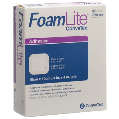 Foam Lite Convatec 실리콘 폼 드레싱 10x10cm 10개