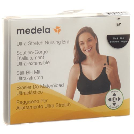 Medela maternity and nursing bra black S