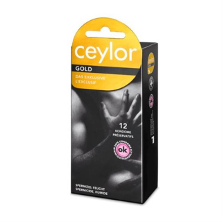 Rezervuarli Ceylor Gold prezervativ 12 dona