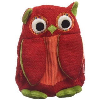 red SINGER hot water bottle 0.8l of natural rubber Owl