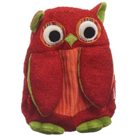 red SINGER hot water bottle 0.8l of natural rubber Owl