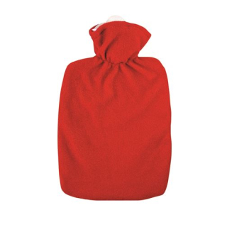 emosan hot water bottle classic fleece red