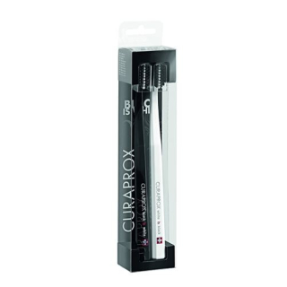 Curaprox White is Black toothbrushes white/black 2 pcs