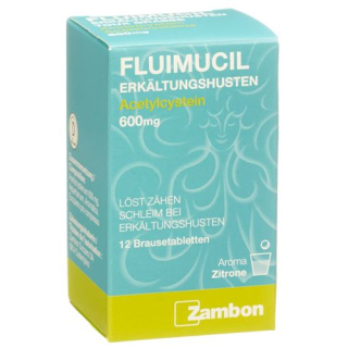 Fluimucil 600 mg 12 viên sủi bọt