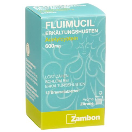 Fluimucil 600 mg 12 šumivých tabliet