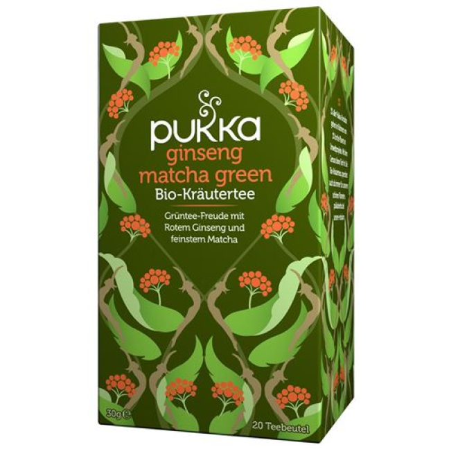Pukka Ginseng Matcha Green Tea Organic Btl 20 pcs
