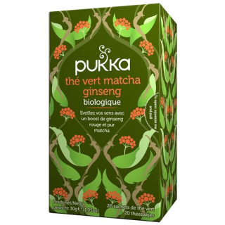 Pukka Thé Vert Matcha Ginseng Thé organic bag 20 pcs