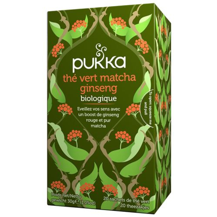 Pukka The Vert Matcha Ginseng The bio Btl 20 дана