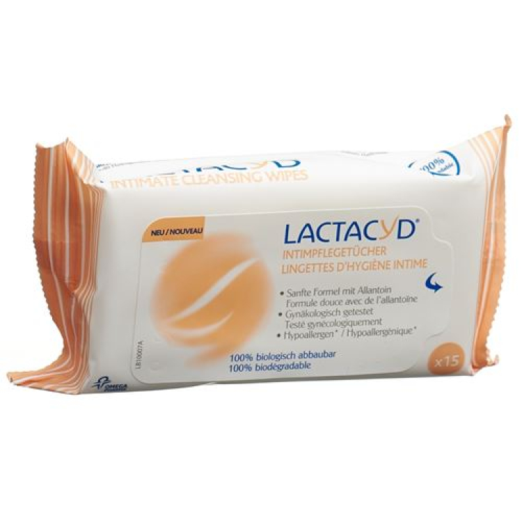 Lactacyd дотно салфетка 15 ширхэг