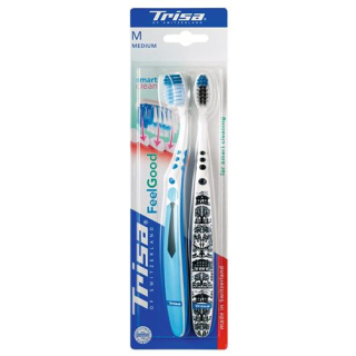 Escova de dentes Trisa Feelgood SmartClean Duo média
