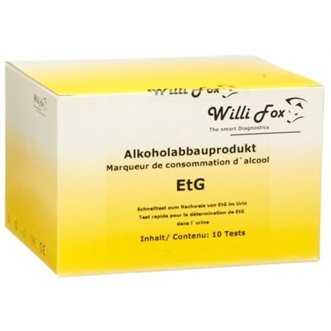 Willi Fox alcohol breakdown product EtG urine 10 pcs
