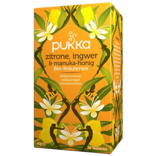 Pukka Lemon Ginger & Manuka Honey Tea Organic Bag 20 pcs