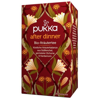 Pukka after dinner tea organic btl 20 ភី