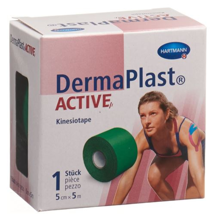 DermaPlast Active Kinesiotape 5cmx5m grün