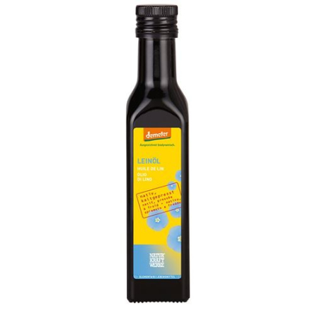ប្រេង Naturkraftwerke Flaxseed Oil Native Pressed Demeter 250 មីលីលីត្រ
