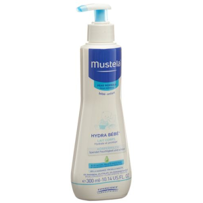 Mustela hydra bébé קרם גוף לעור רגיל 300ml disp