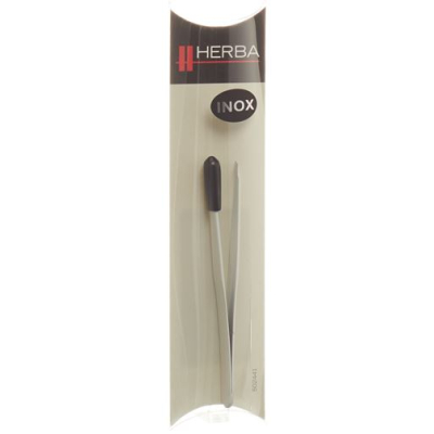 Herba pinceta koso inox bijela