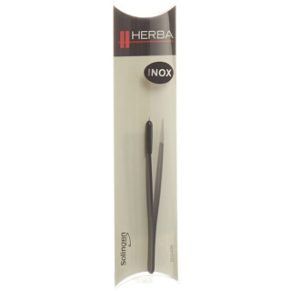 Herba tweezers pointed inox black