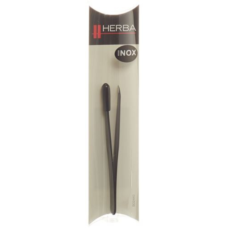 Herba-pinsetit vino Inox musta Herba logolla