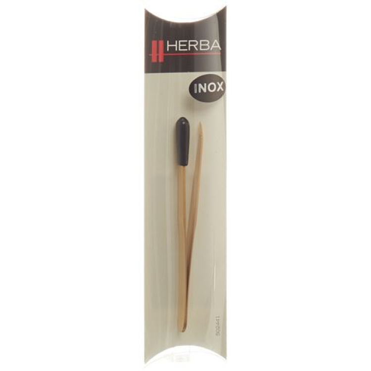 Herba tweezers inclined Inox gold