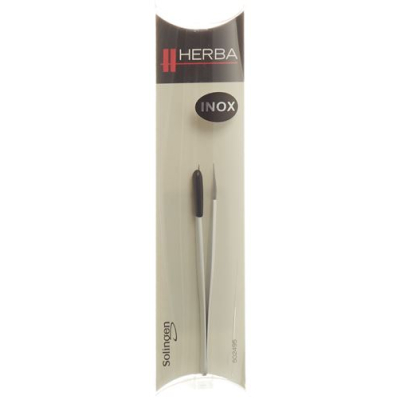 Herba pincetas smailus inox baltas