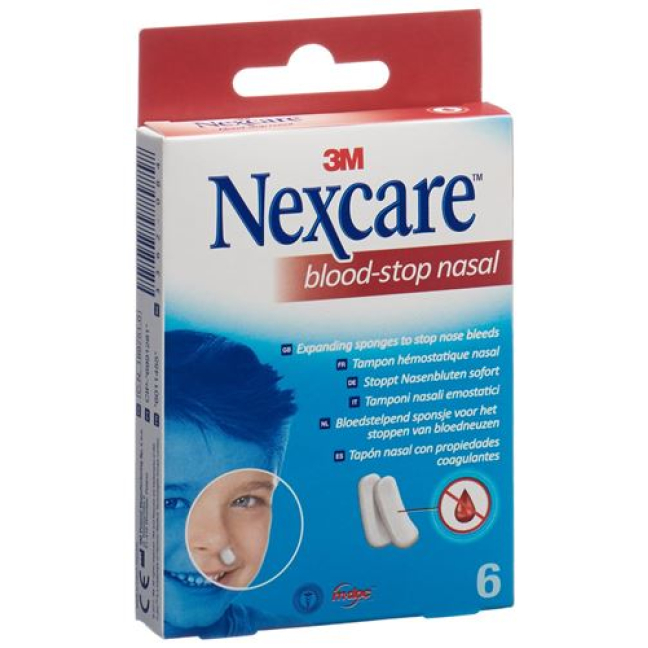 3M Nexcare Blood Stop Nasal Plugs Box 6 pcs