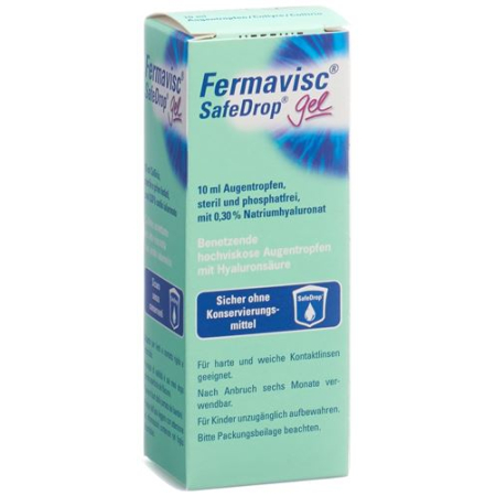 Fermavisc Safe Drop Gel - Eye Gel Drops for Natural Eye Lubrication