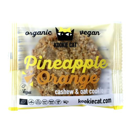 Kookie Cat Pineapple Orange Cookie 50g - Buy Online from Beeovita