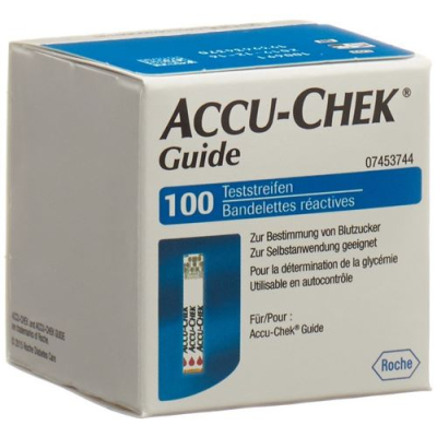 מדריך רצועות בדיקה accu-chek 2 על 50 יח'