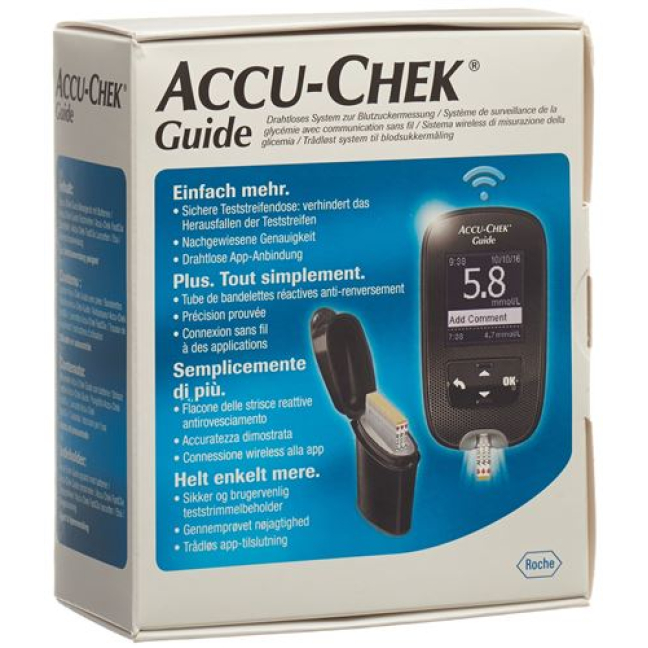 Accu-Chek Guide Set mmol / L sis. 1 x 10 testiä