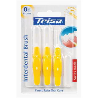 Trisa interdental brush ISO 0 0.6mm 3 ដុំ