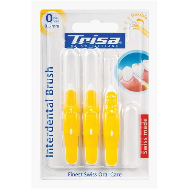 Kuas interdental Trisa ISO 0 0.6mm 3 buah