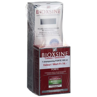 Bioxsine Serum Foam 150 ml with 100 ml Shampoo Forte gratis