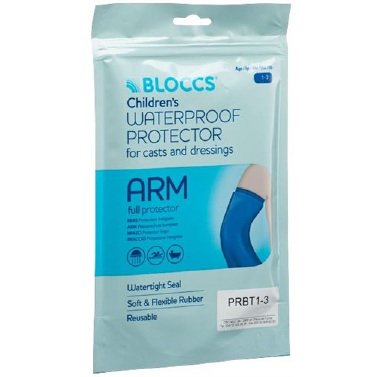 Bloccs bath and shower water protection for the arm 17-28/43cm child