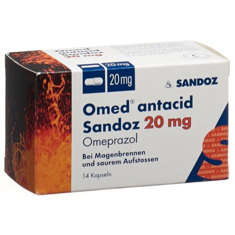 Omed 抗酸剂 Sandoz Kaps 20 毫克 14 片