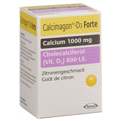 Calcimagon D3 Forte chewable tablets Lemon can 60 pcs