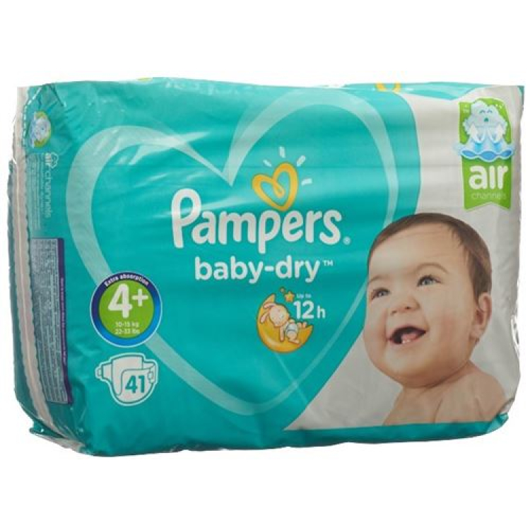 Pampers Baby Dry 10-15kg Gr4 + Maxi Plus Savings Pack 41 pcs