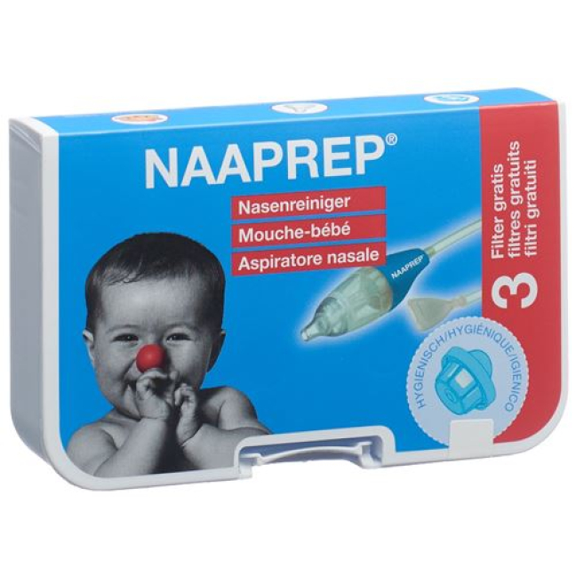 Detergente per naso Naaprep con 3 filtri