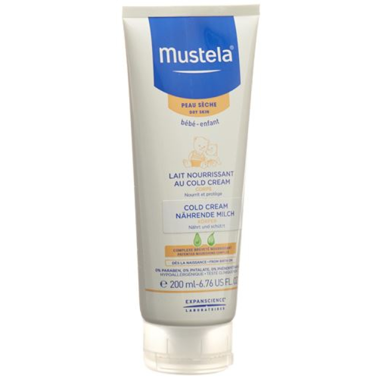 Mustela nährende Körpermilch mit Cold Cream trockene Haut 200 ml