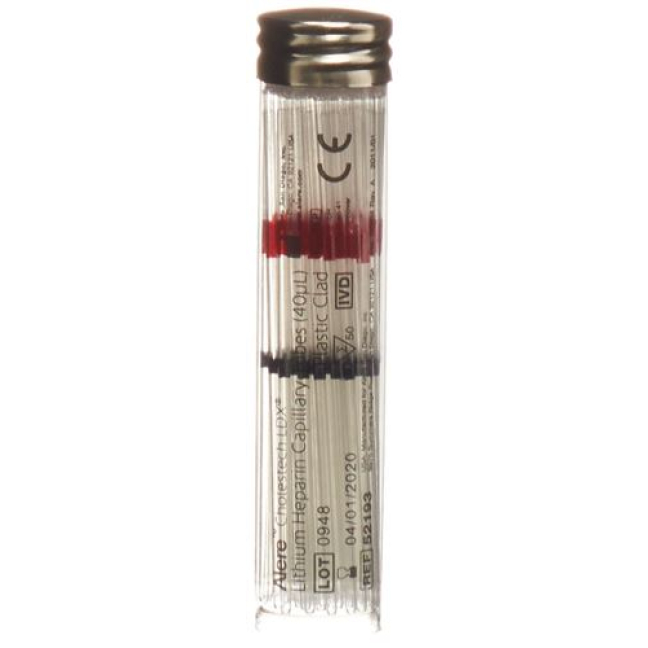 Alere Cholestech LDX lithium heparin capillary tubes (40 uL) 50 pcs