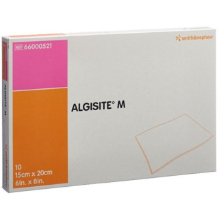 ALGISITE M alginate compresses 15x20cm 10 pcs