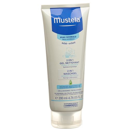 Mustela 2in1 cleansing gel normal skin Tb 200 ml